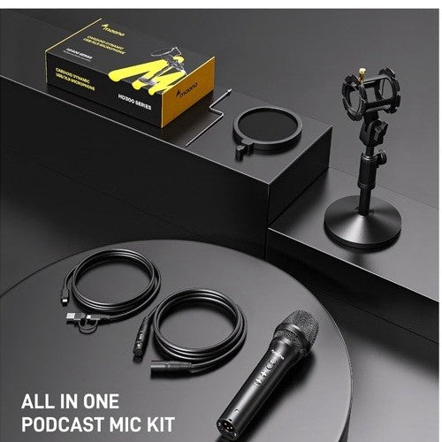 **NEW** Maono AUHD300T USB / XLR Cardioid Dynamic Broadcast Microphone