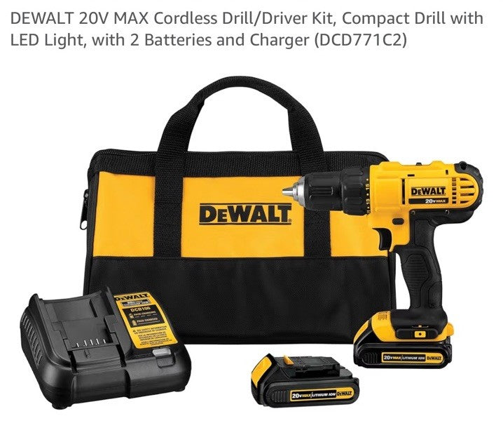 (I-37730) Dewalt DCD771 Drill Used Tested
