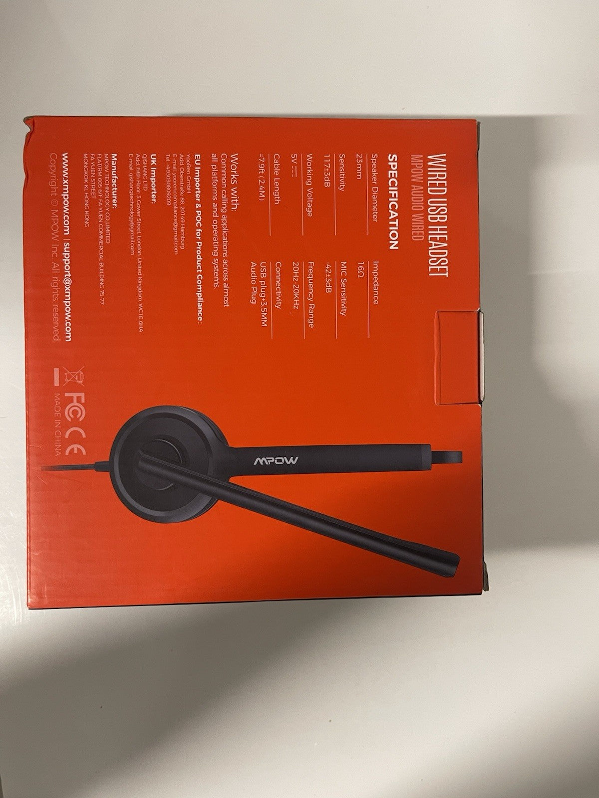 MPOW Wired Headset BH323A