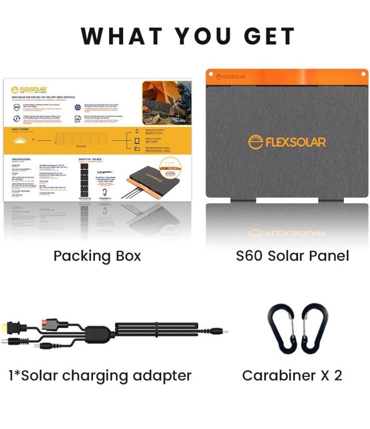 FLEX SOLAR 60W Portable Solar Panel