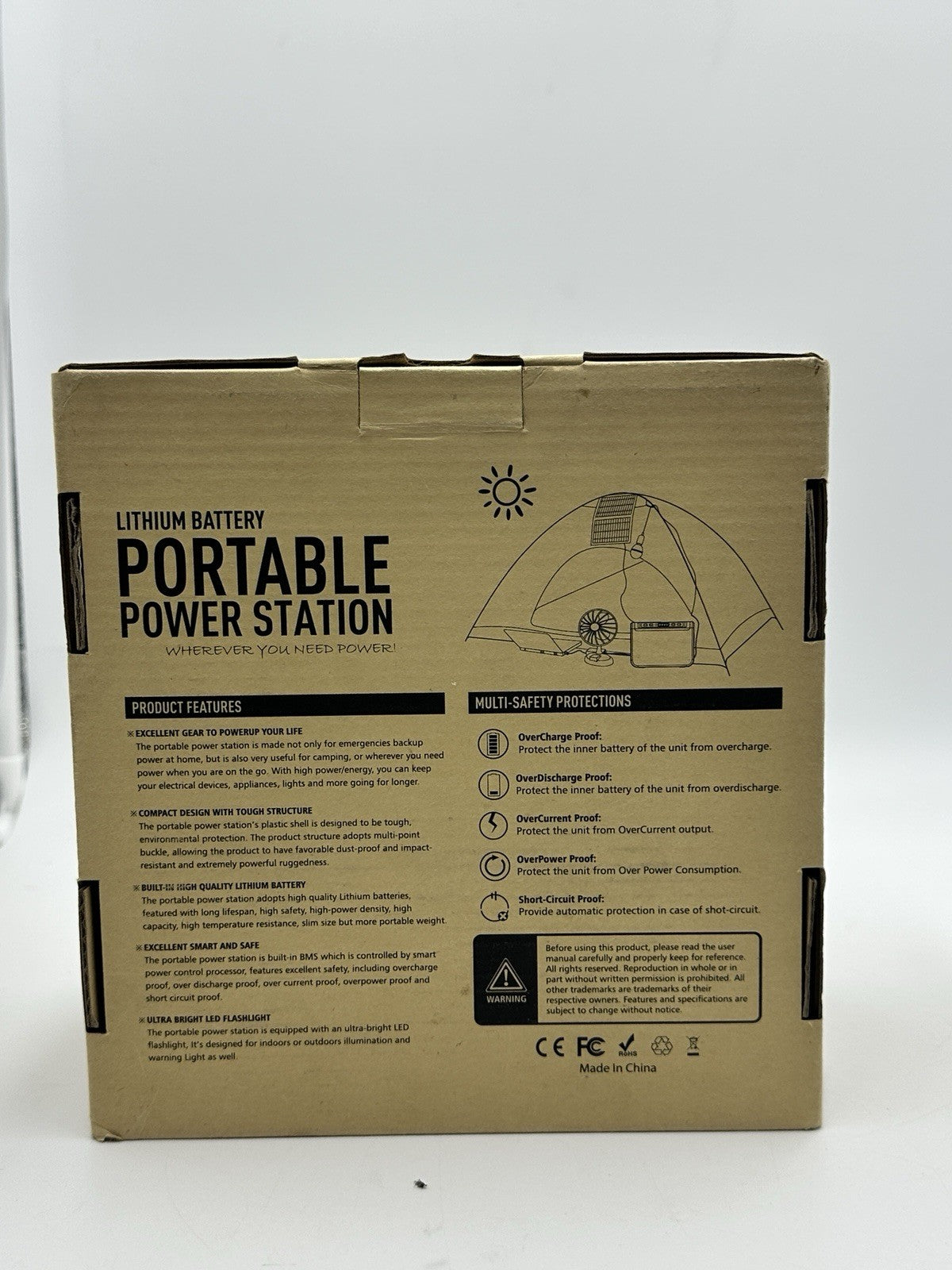 150W Peak Solar Generator Portable Power Station Without Solar Panel