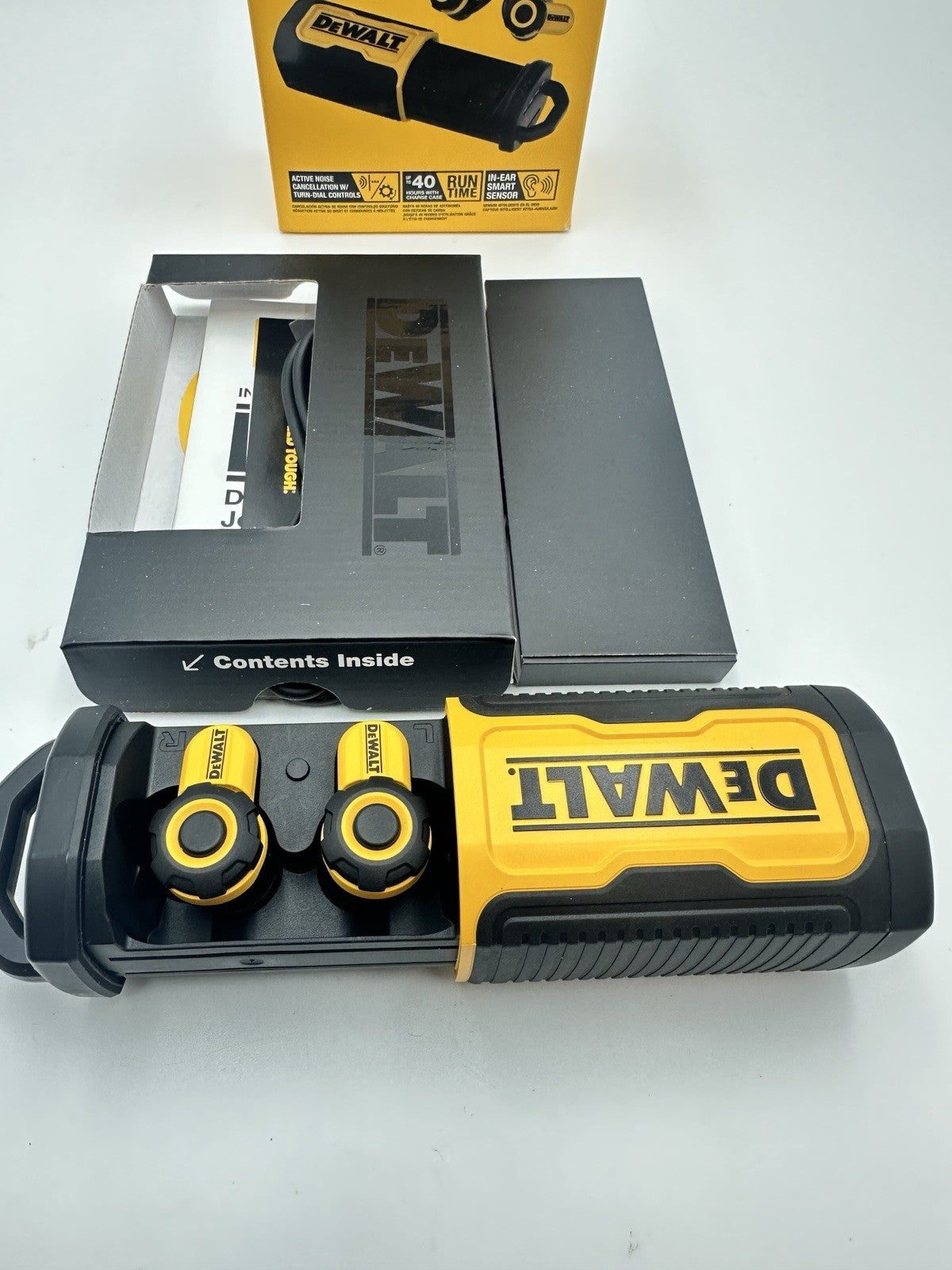 🎧 DEWALT Pro X2 ANC True Wireless Earbuds, 38 dB NRR, Jobsite Ready