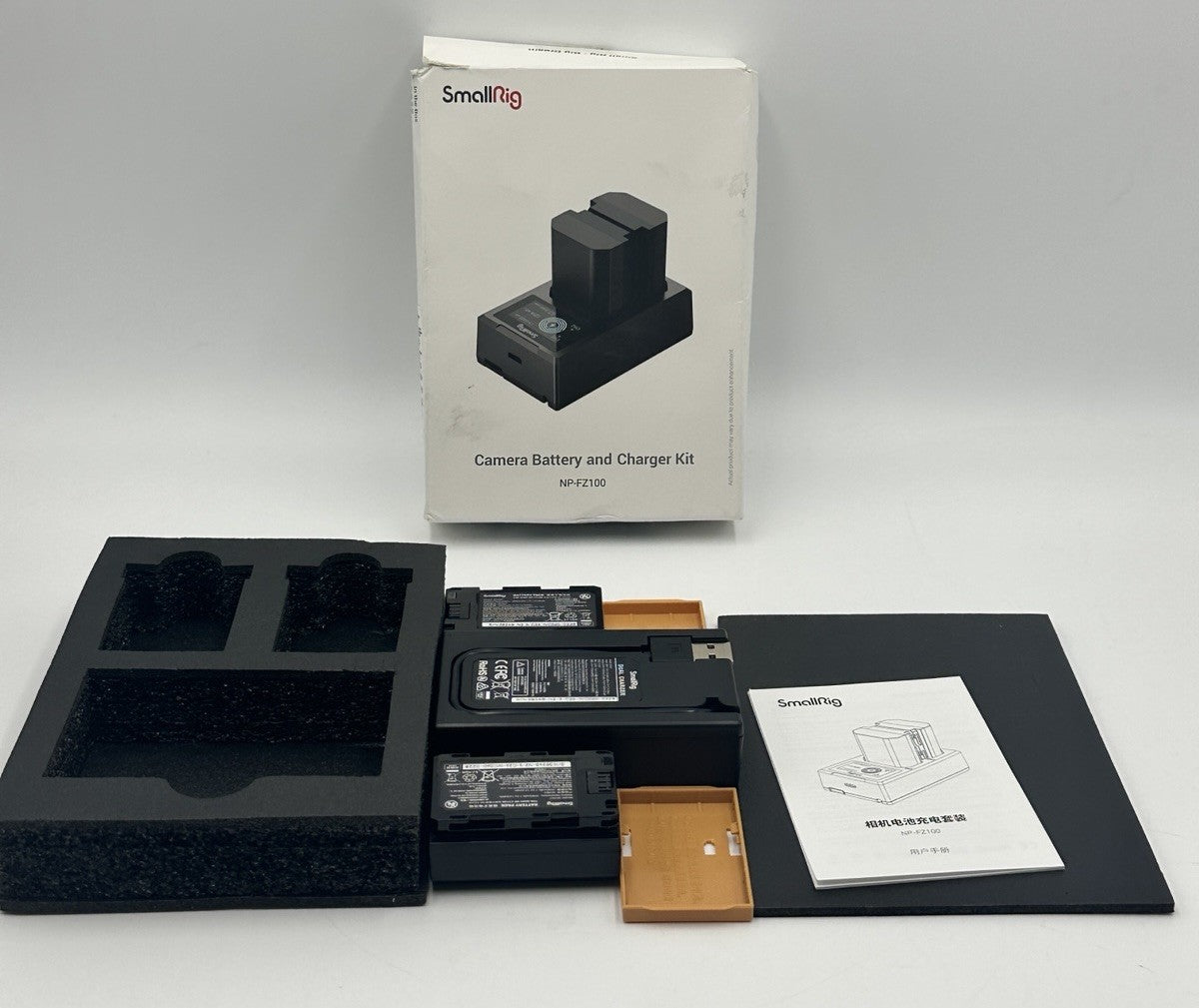 Smallrig Camera Battery and Charger Kit (NP-FZ100) Open Box New