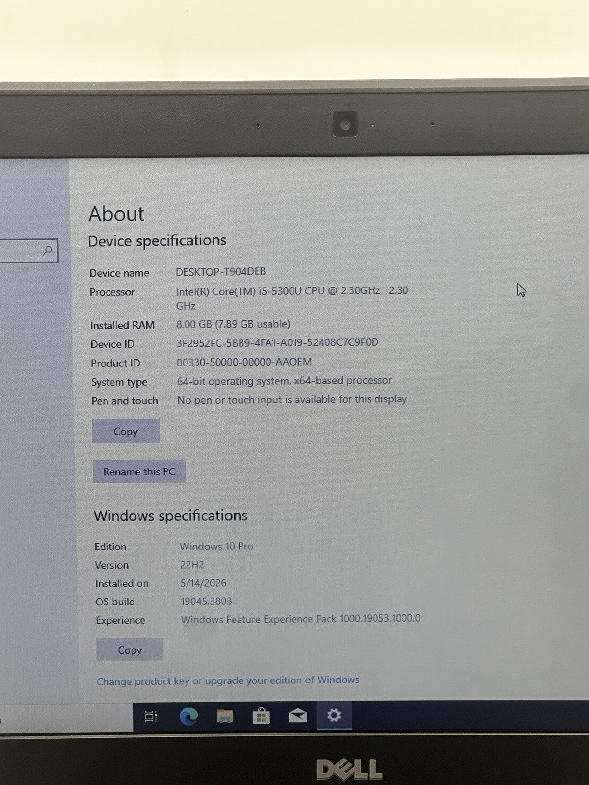Dell Latitude E7450 14" – Core i5, 8GB RAM, 256GB SSD,
