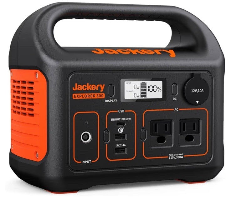 Jackery Portable Power Station Explorer 300, 292Wh Backup LiFePO4 Battery, So...