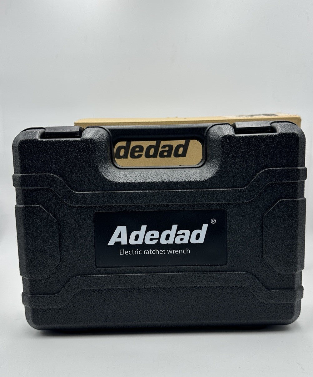 Adedad Cordless Electric Ratchet Wrench Set 3/8" 40 Ft-lb 400 RPM 12V 2 Bat NEW 