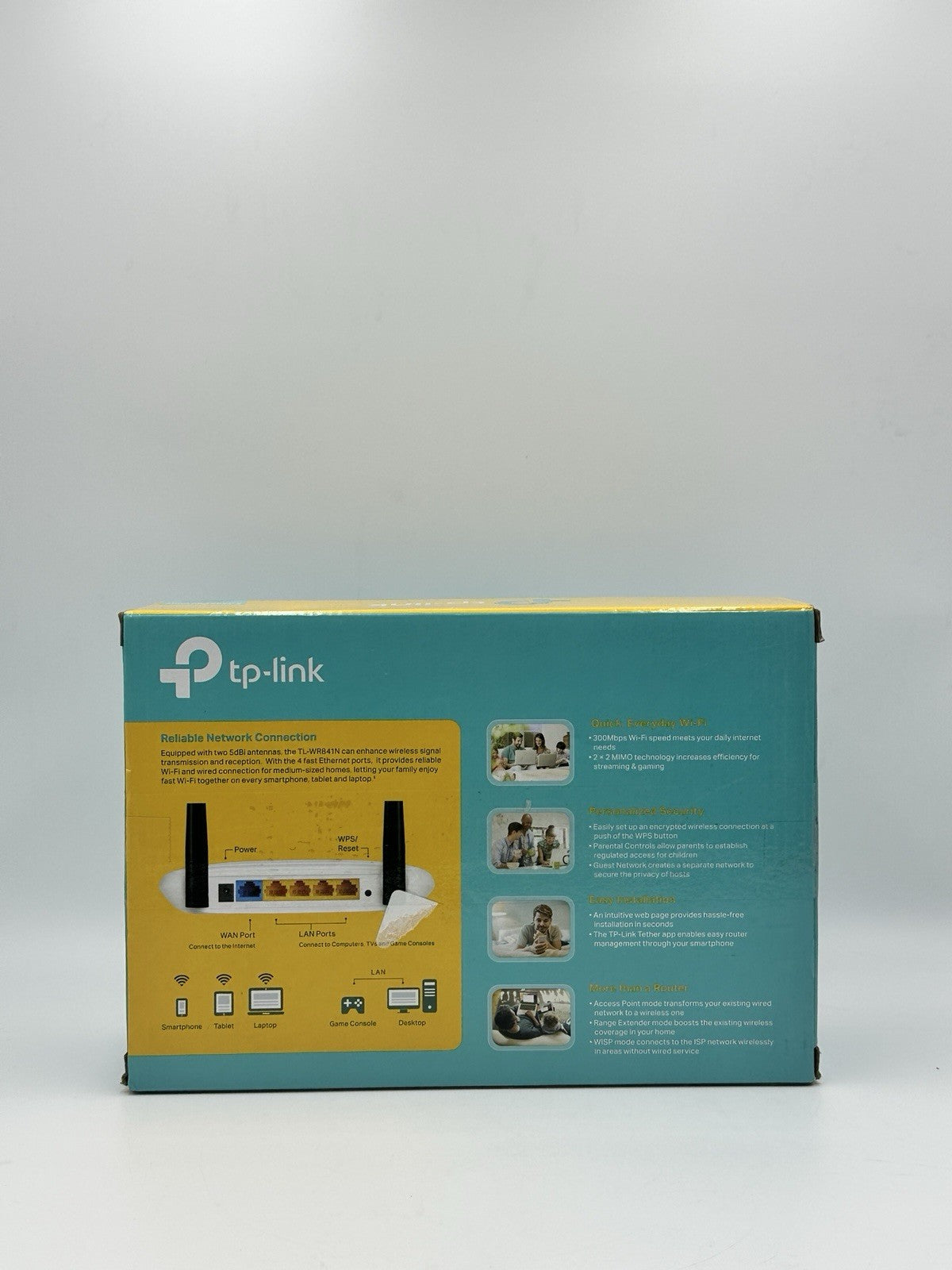 TP-Link TL-WR841N 300Mbps Wireless N Router 2.4GHz Antennas Open Box New