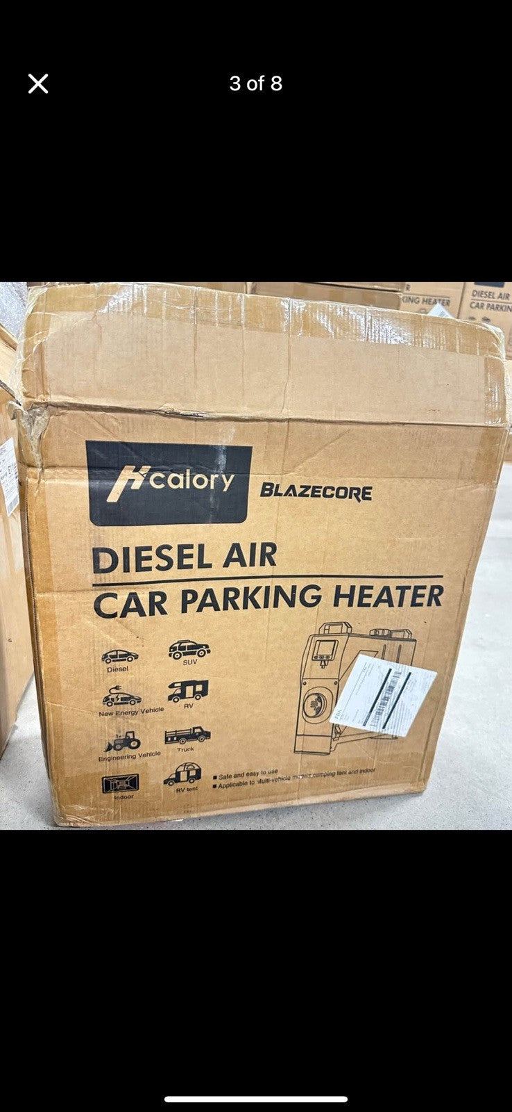 8KW Diesel Air Heater bluetooth App 110V 12V/24V for Campers Van Motorhome Car