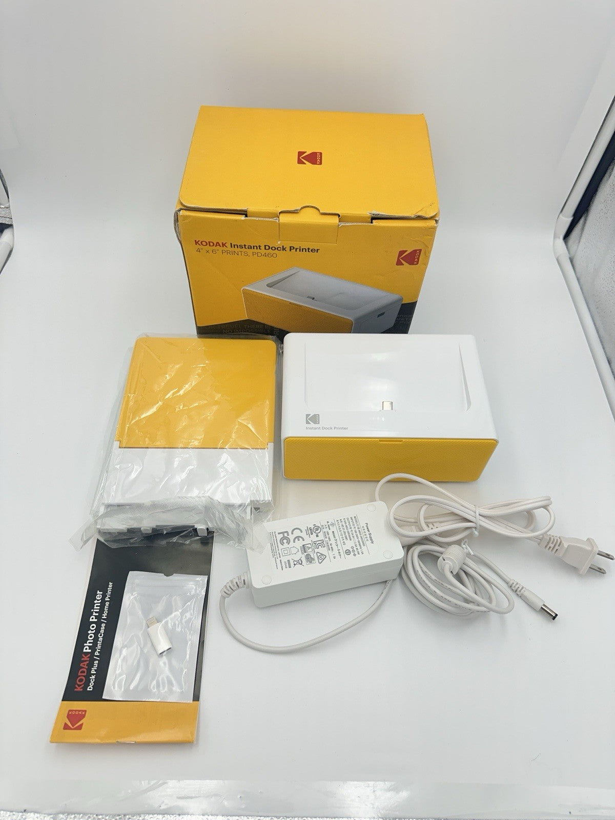 KODAK Dock Plus 4PASS Instant Photo Printer (4x6 inches) New Open Box No Sheets