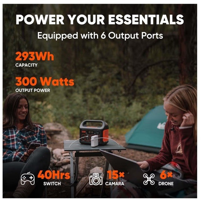 Jackery Portable Power Station Explorer 300, 292Wh Backup LiFePO4 Battery, So...