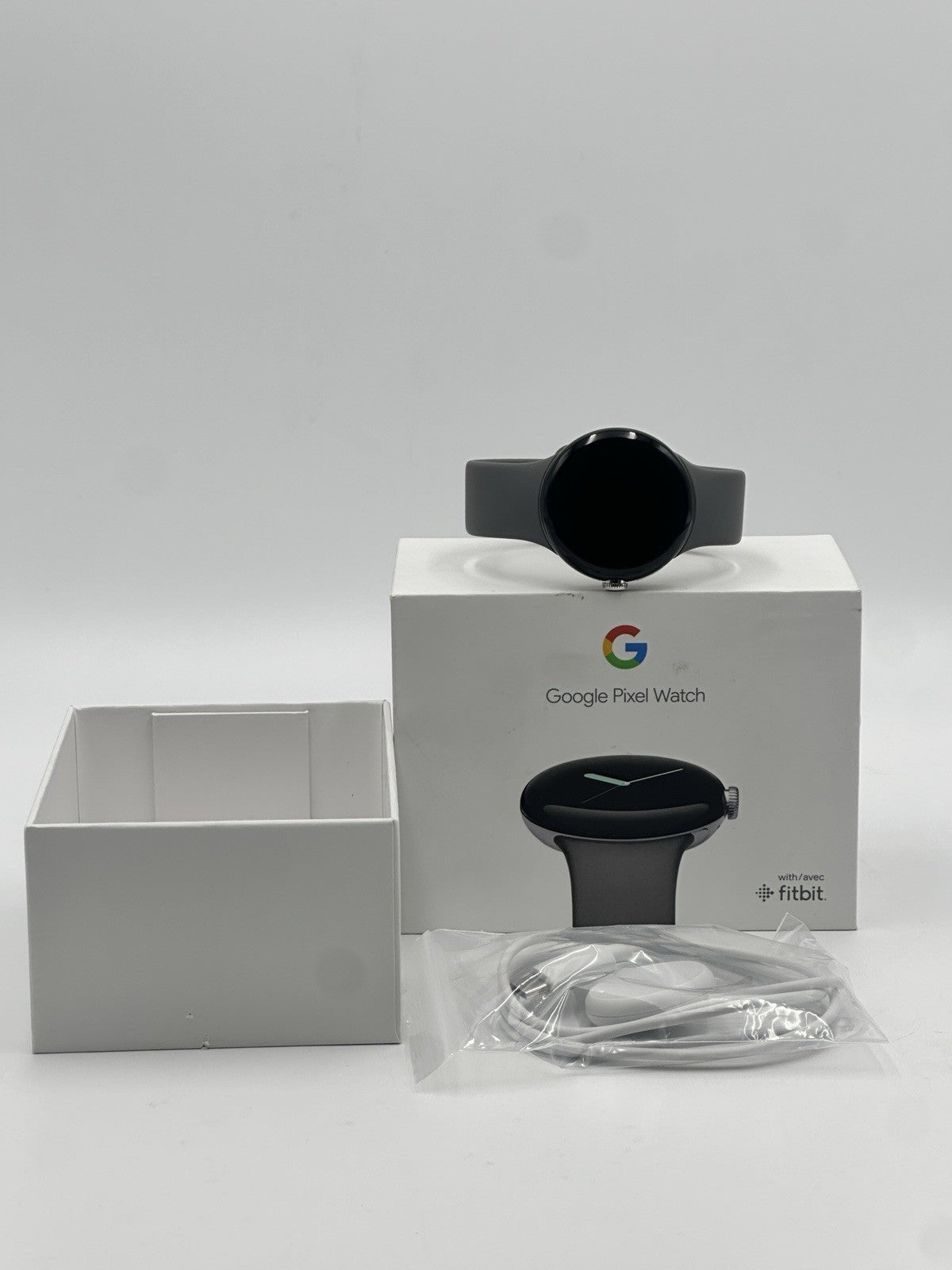 Google - Pixel Watch 41mm with Charcoal Active Band Wifi/BT -