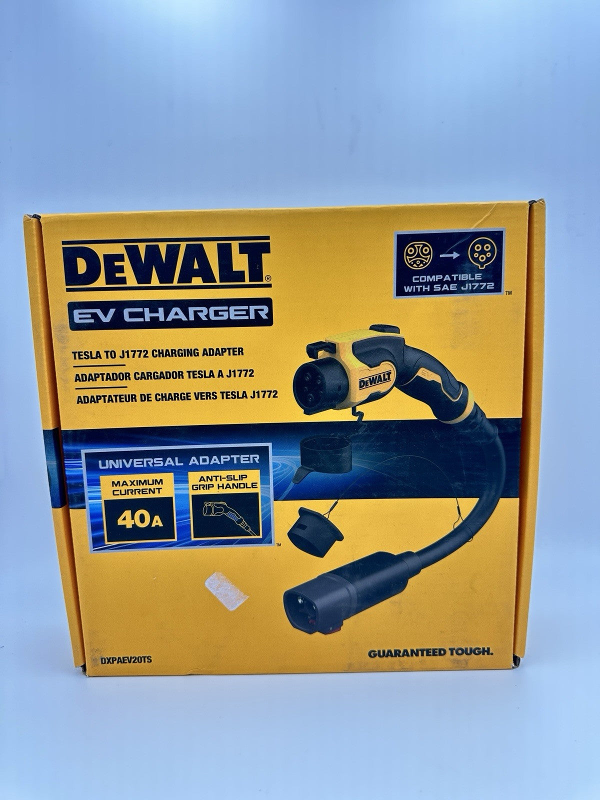 Dewalt Tesla to SAE J1772 Charging Adapter Portable 40 Amp 240 Volt New
