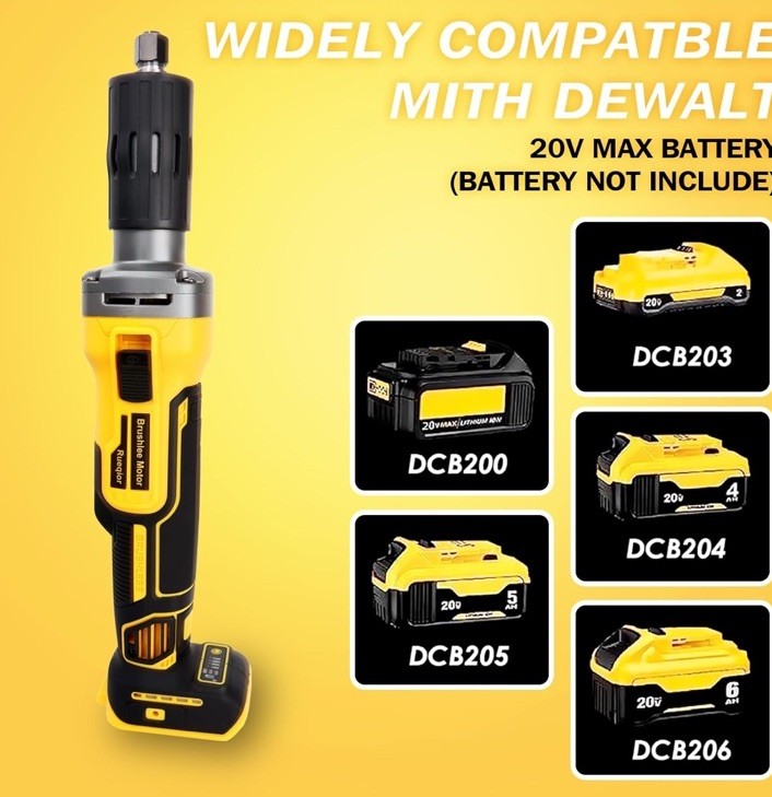 NEW! For DeWALT DCB202 18V 20V Cordless 1-1/4" Variable Speed Die Grinder