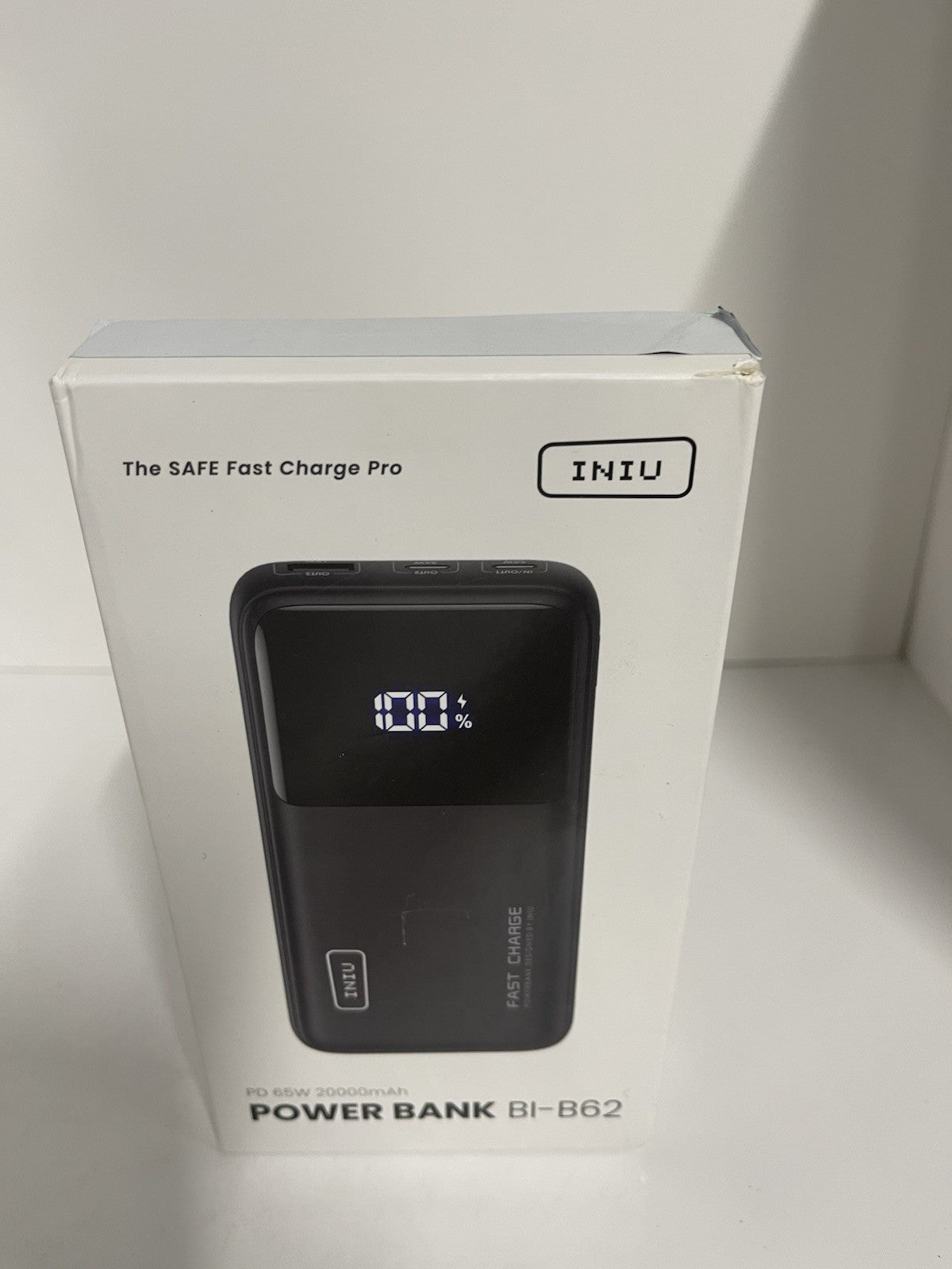 INIU Power Bank, 20000mAh 65W USB C