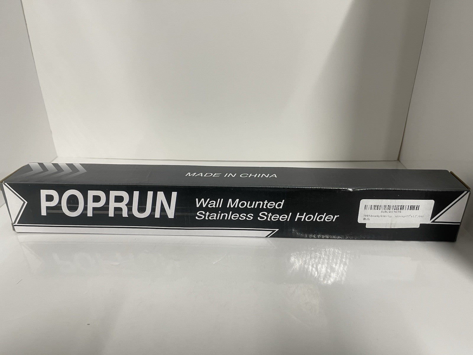 POPRUN wall mounted stainless steel holder (2 Boxes)