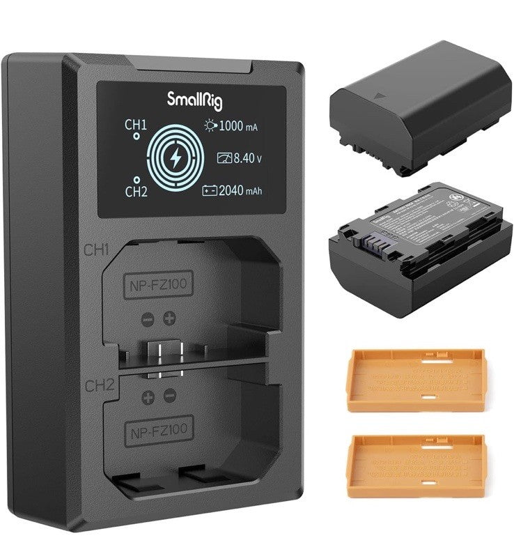 Smallrig Camera Battery and Charger Kit (NP-FZ100) Open Box New