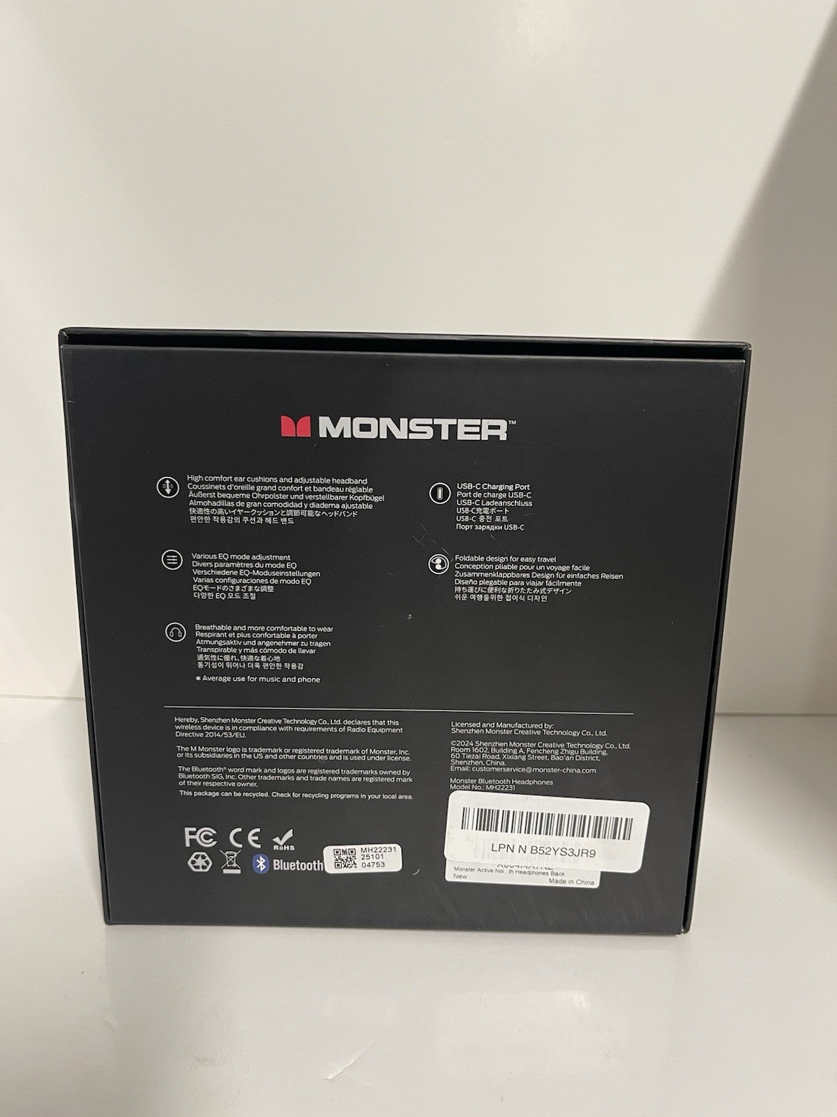 Monster Persona 3rd ANC Active Noise Canceling Headphones, Over Ear Headphone
