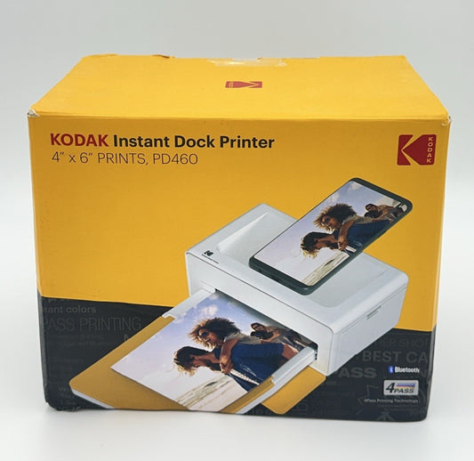 KODAK Dock Plus 4PASS Instant Photo Printer (4x6 inches) New Open Box No Sheets