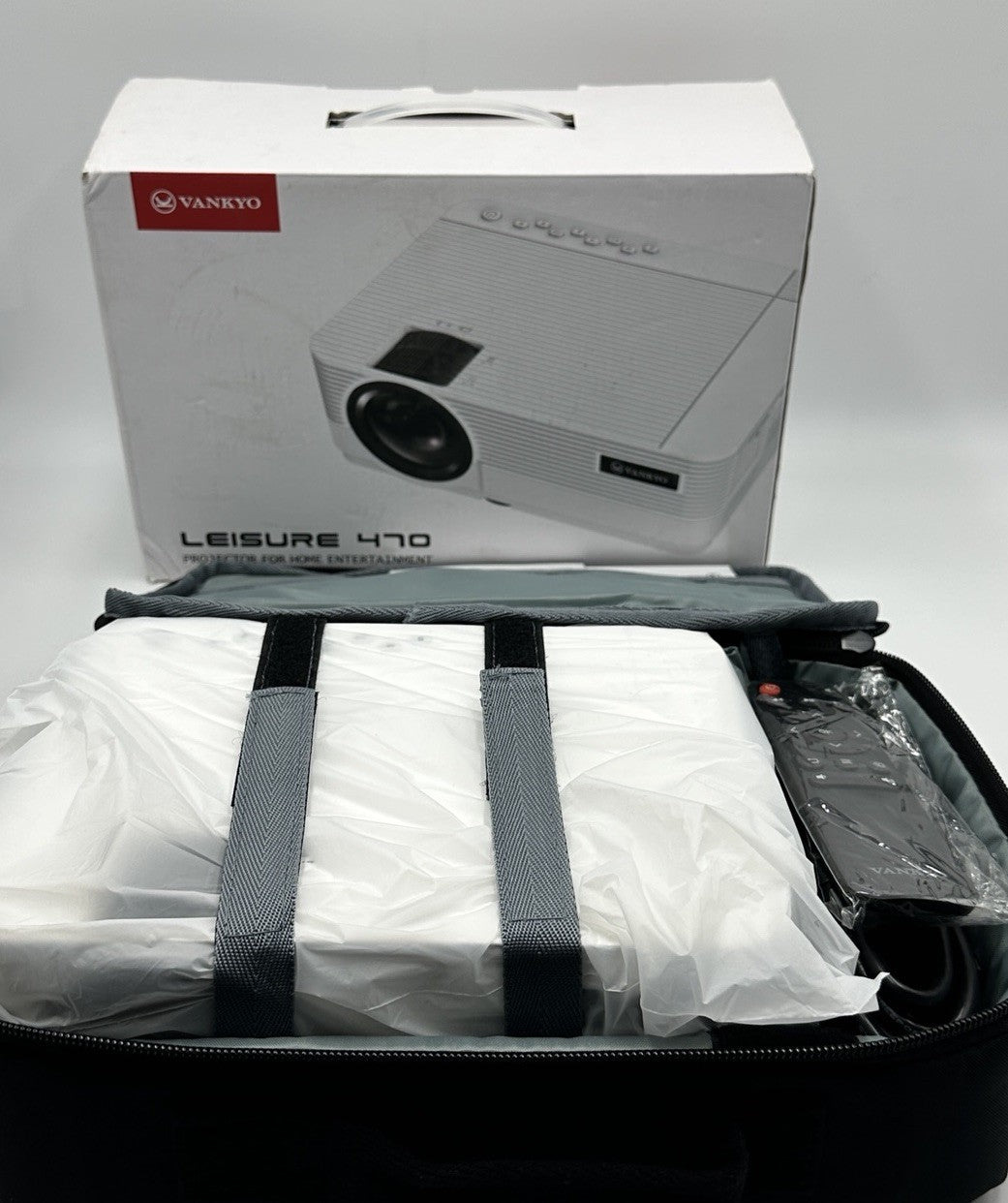 Vankyo Leisure 470 Wireless Mini Projector (HD 1080P Supported) - White
