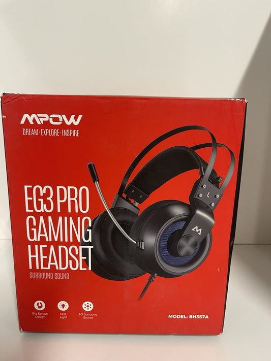 MPOW EG3 Pro Gaming Headset USB Wired Headphones Xbox One, X/PS4, PS5 PC, Phone