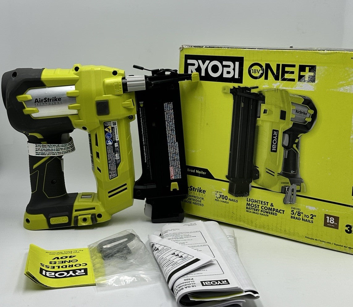 RYOBI 18V ONE+ AirStrike 18-Gauge Cordless Lithium-Ion Brad Nailer (Tool-Only)