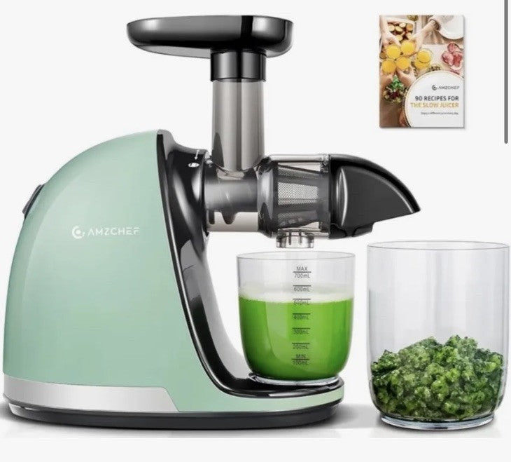 Slow Juicer, AMZCHEF Masticating Juicers Machines with Reverse Function