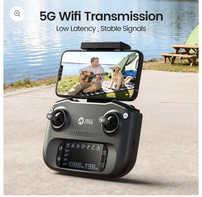 Holy Stone HS175G GPS Drone 4K UHD Camera Brushless Motor Foldable Case EUC
