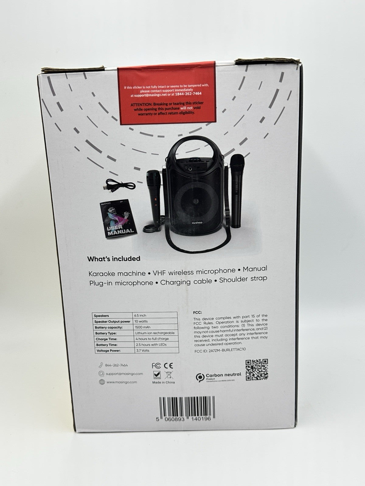 MASINGO KAROKE MACHINE BURLETTA C10 -BLACK