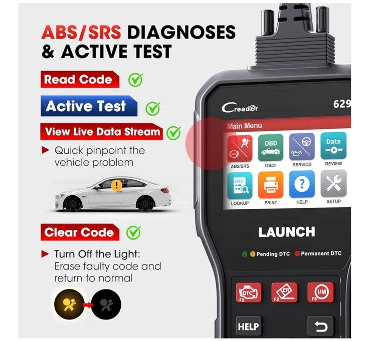 Peugeot 107 Car Engine ABS Airbag Oil Battery Auto Diagnostic Scanner Tool CR629