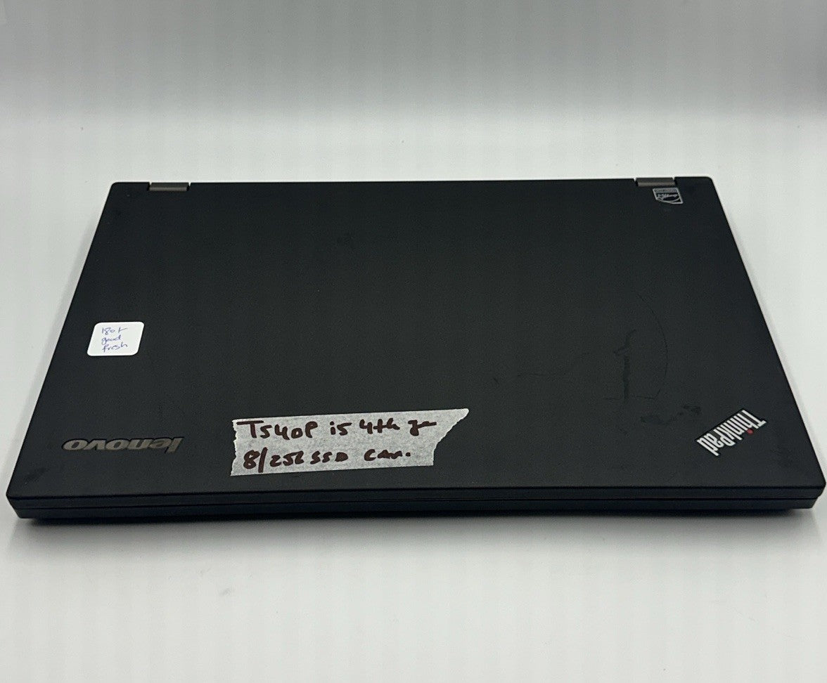Lenovo ThinkPad T540p Intel core i5 4300M@2.50GHz/8 GB RAM/ 256GB SSD/HD/Win 10p