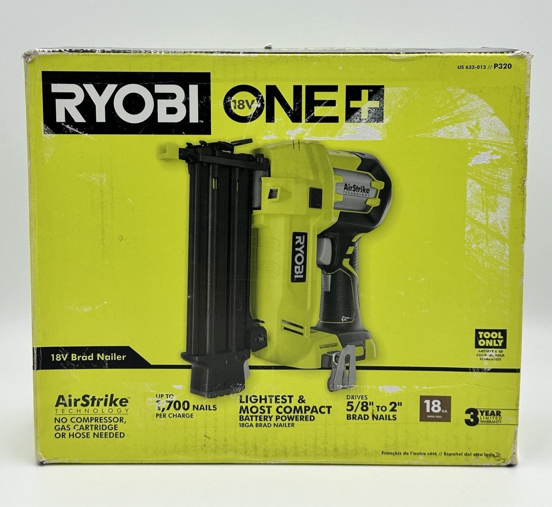 RYOBI 18V ONE+ AirStrike 18-Gauge Cordless Lithium-Ion Brad Nailer (Tool-Only)