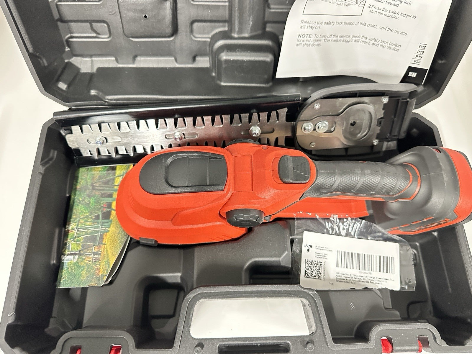 SOMUFO 600w 2in1 Cordless Grass Shear And Hedge Trimmer 