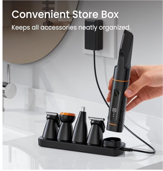 MAXGROOM Men's 5-in-1 Body Shaver Electric Trimmer VIO Shaver USB Rechargeable