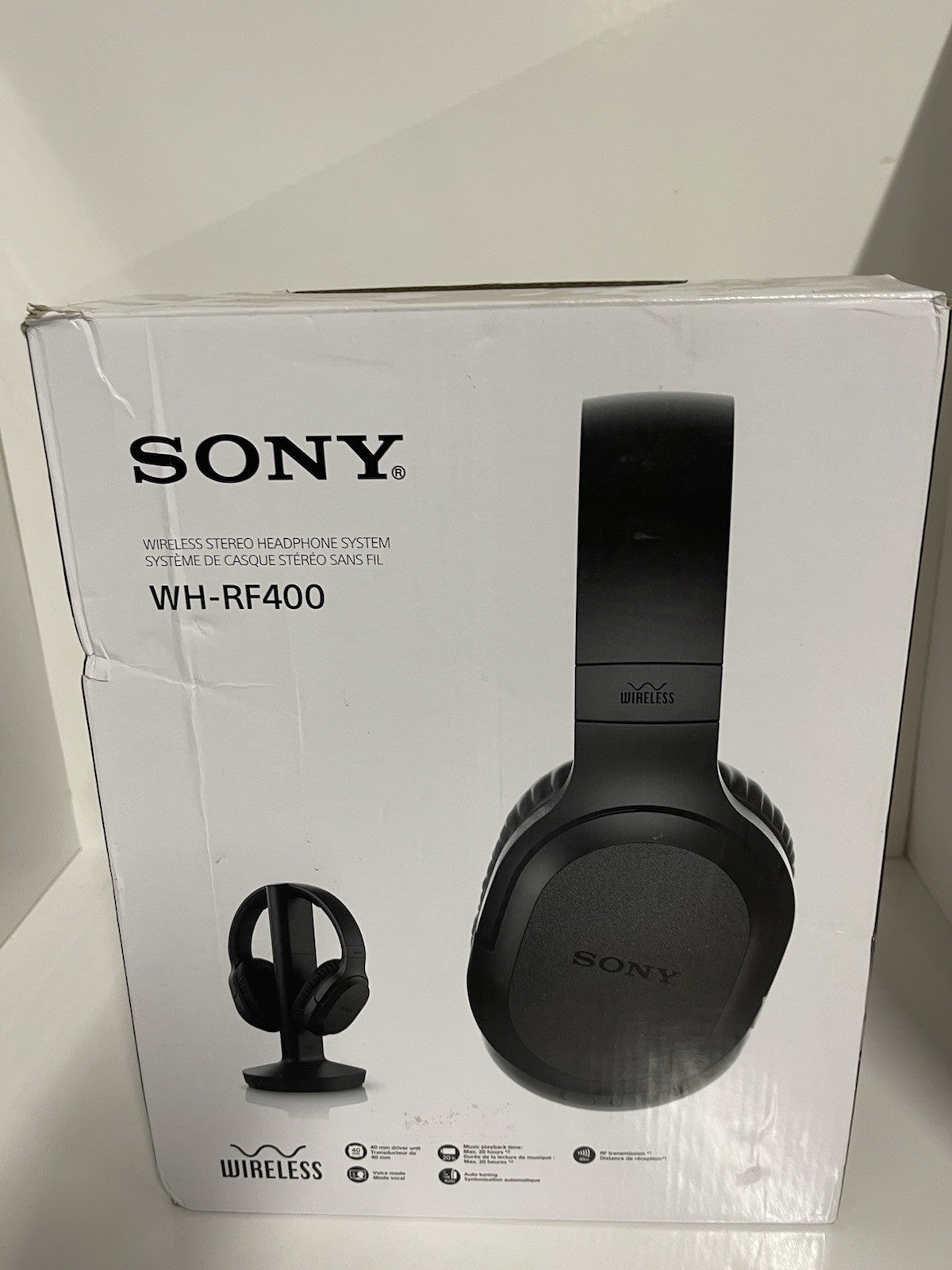 Sony RF400 Wireless Home Theater Headphones - Black