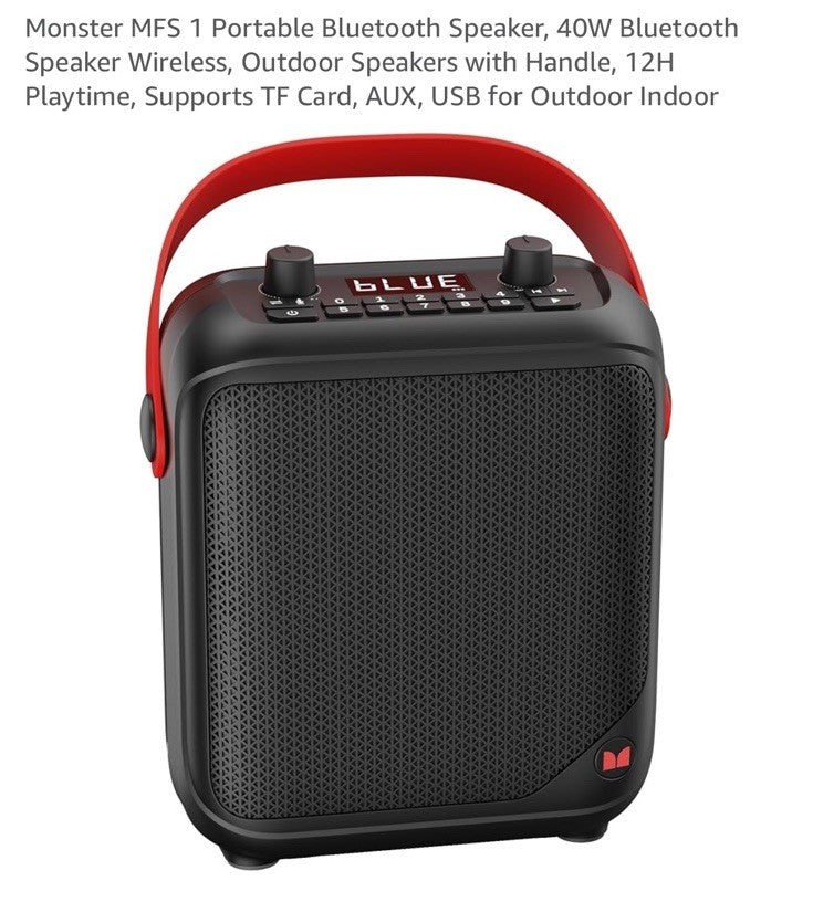 Monster MFS 1 Portable Bluetooth Speaker