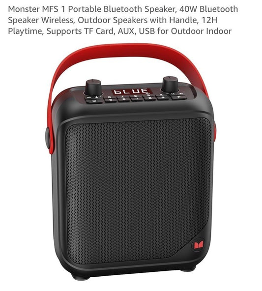 Monster MFS 1 Portable Bluetooth Speaker