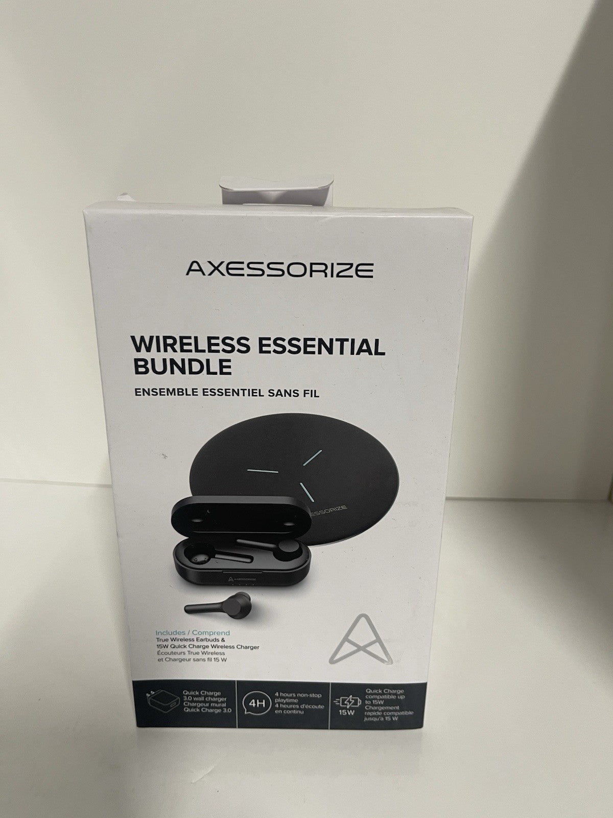 Axessorize Essential Bundle | Truly Wireless Headphones & Wireless Charger 