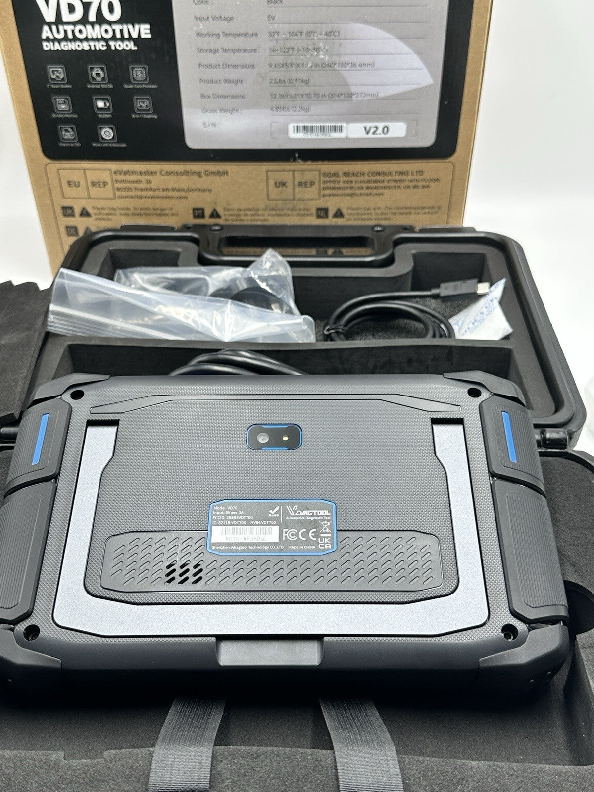 VDIAGTOOL VD70 OBD2 Scanner Bidirectional Tool Full System Diagnostic 39+ Rest