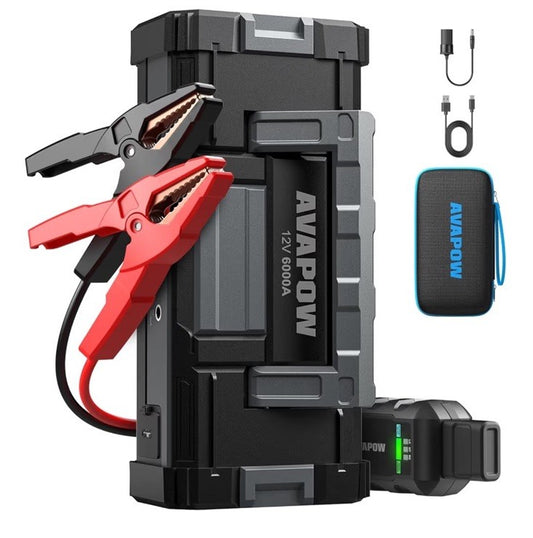 AVAPOW A68 Car Jump Starter 6000A Peak Portable Power Pack