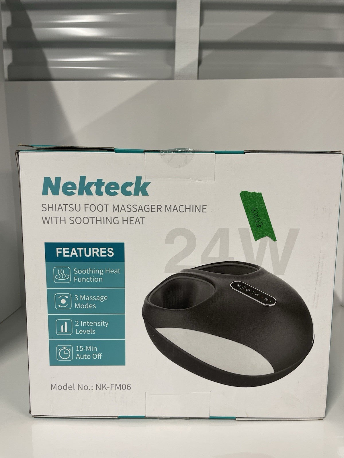 NEKTECK Shiatsu Foot Massager Machine (NK-FM06) w/ Soothing Heat