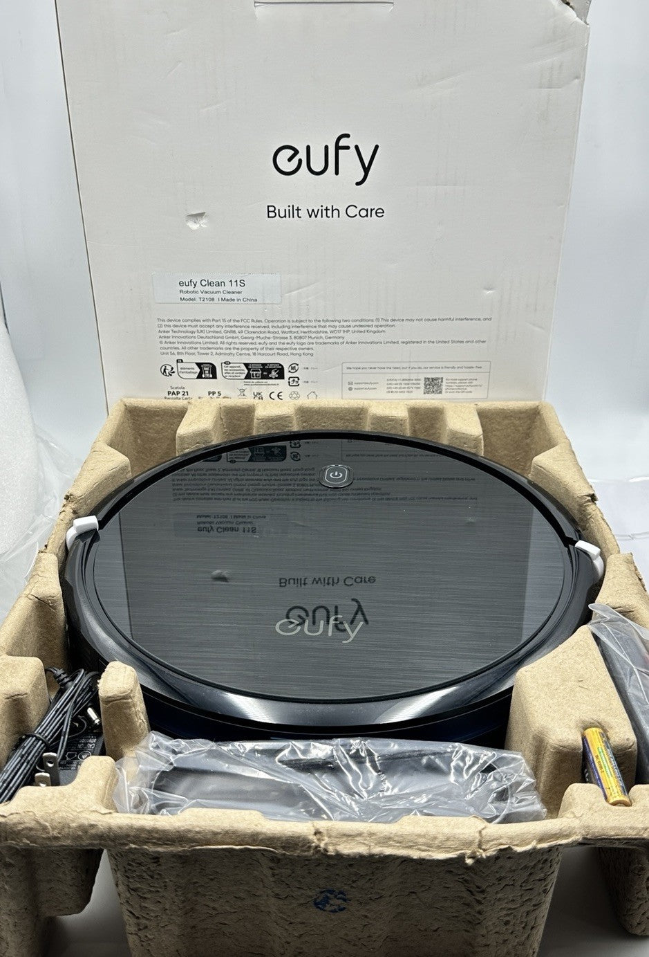 Eufy by Anker RoboVac 11S Robot Vacuum 1300Pa Strong Suction T2108111 - BLACK