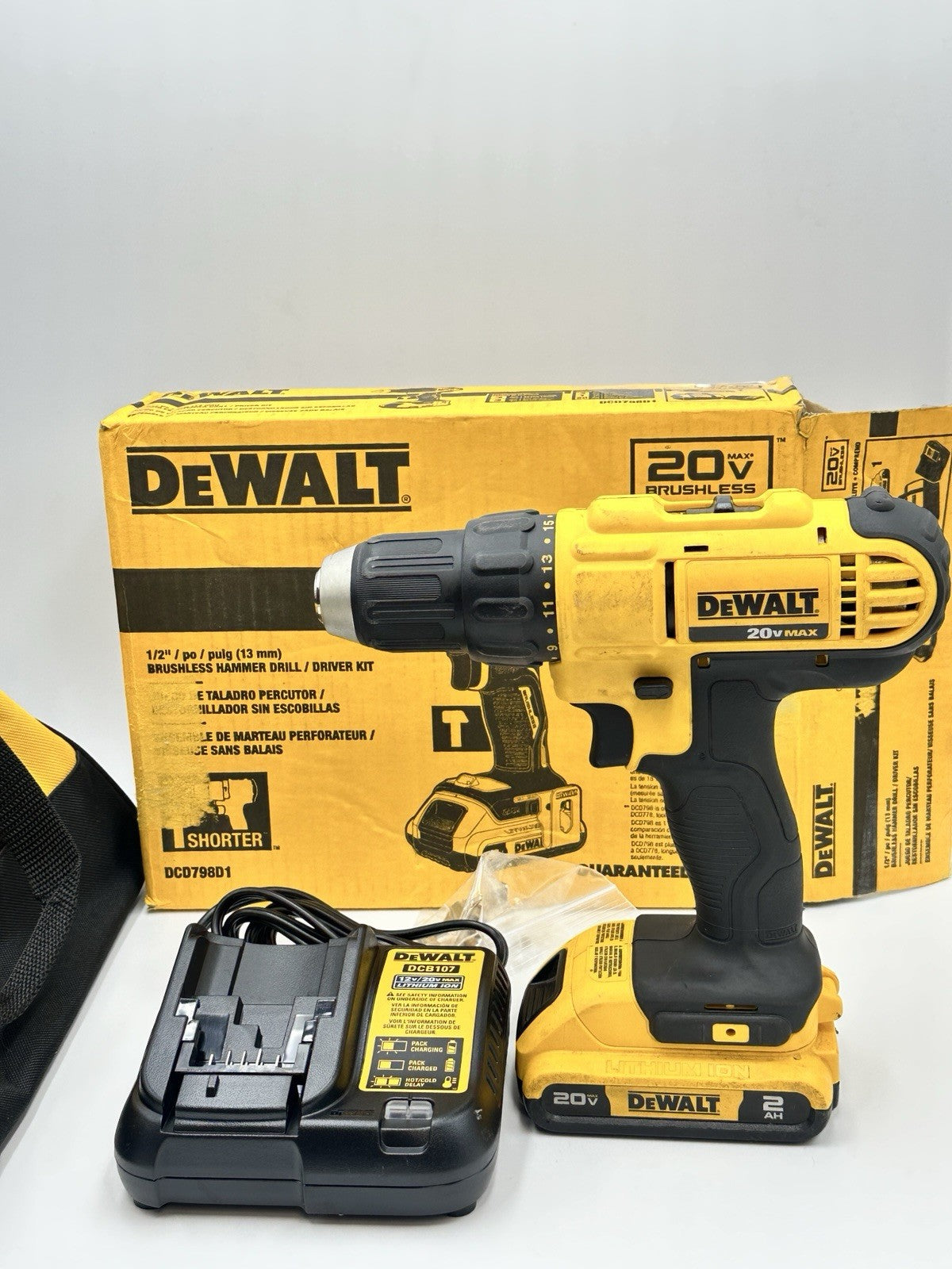 (I-37730) Dewalt DCD771 Drill Used Tested