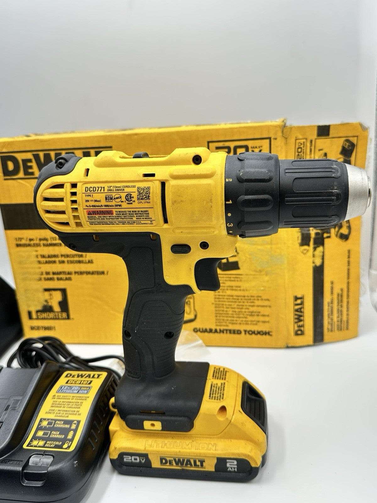 (I-37730) Dewalt DCD771 Drill Used Tested