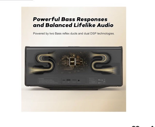 DOSS SoundBox XL Ultra Wireless Home Speaker, Gold