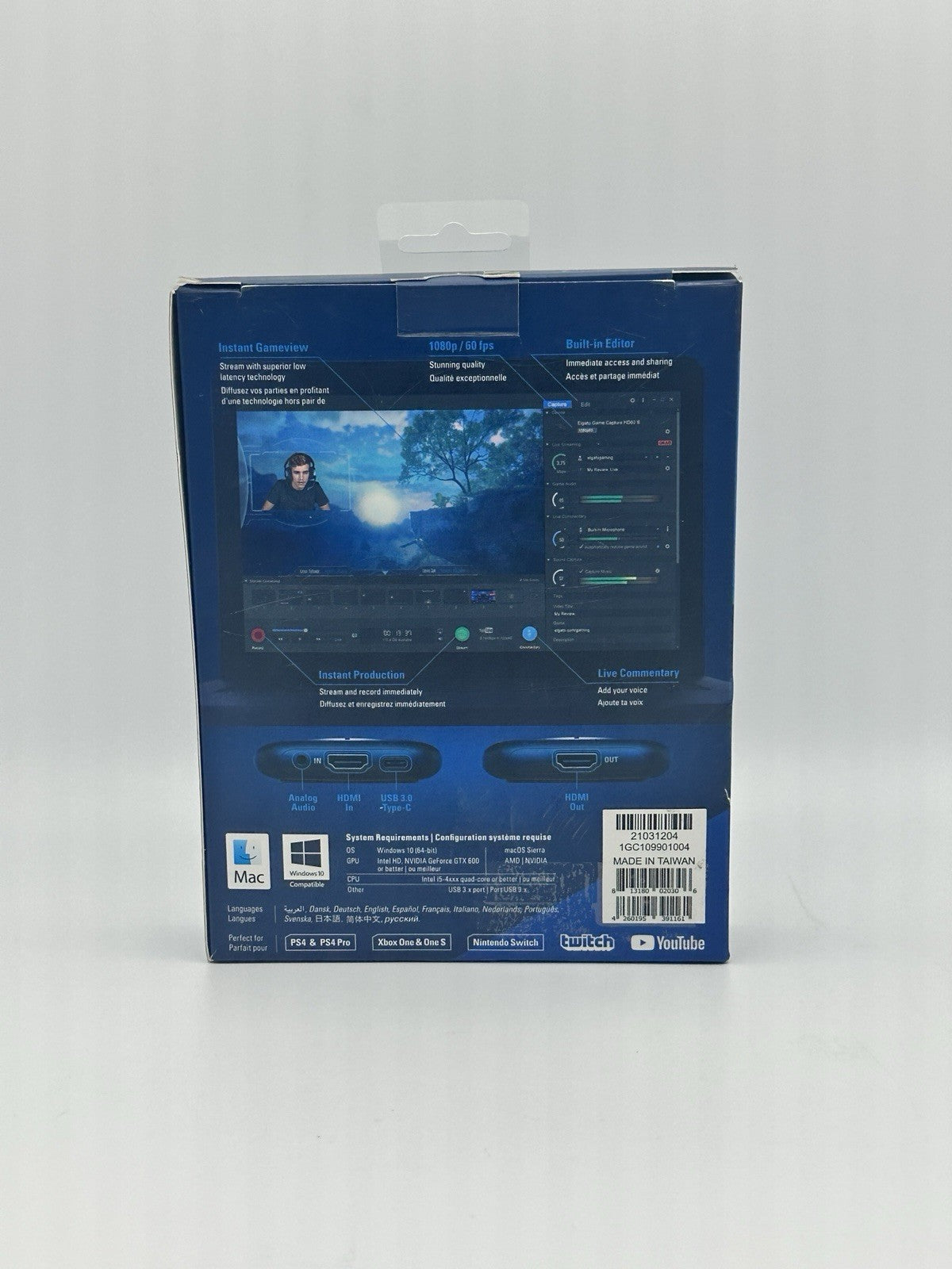 Elgato HD60 S Game Capture Streamer - Black