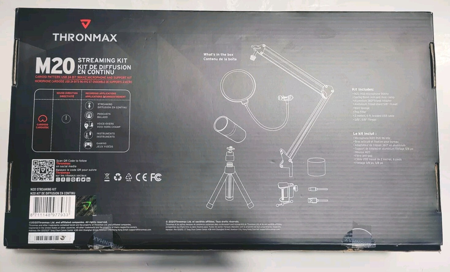 THRONMAX M20 STREAMING KIT DE DIFFUSION EN CONTINU