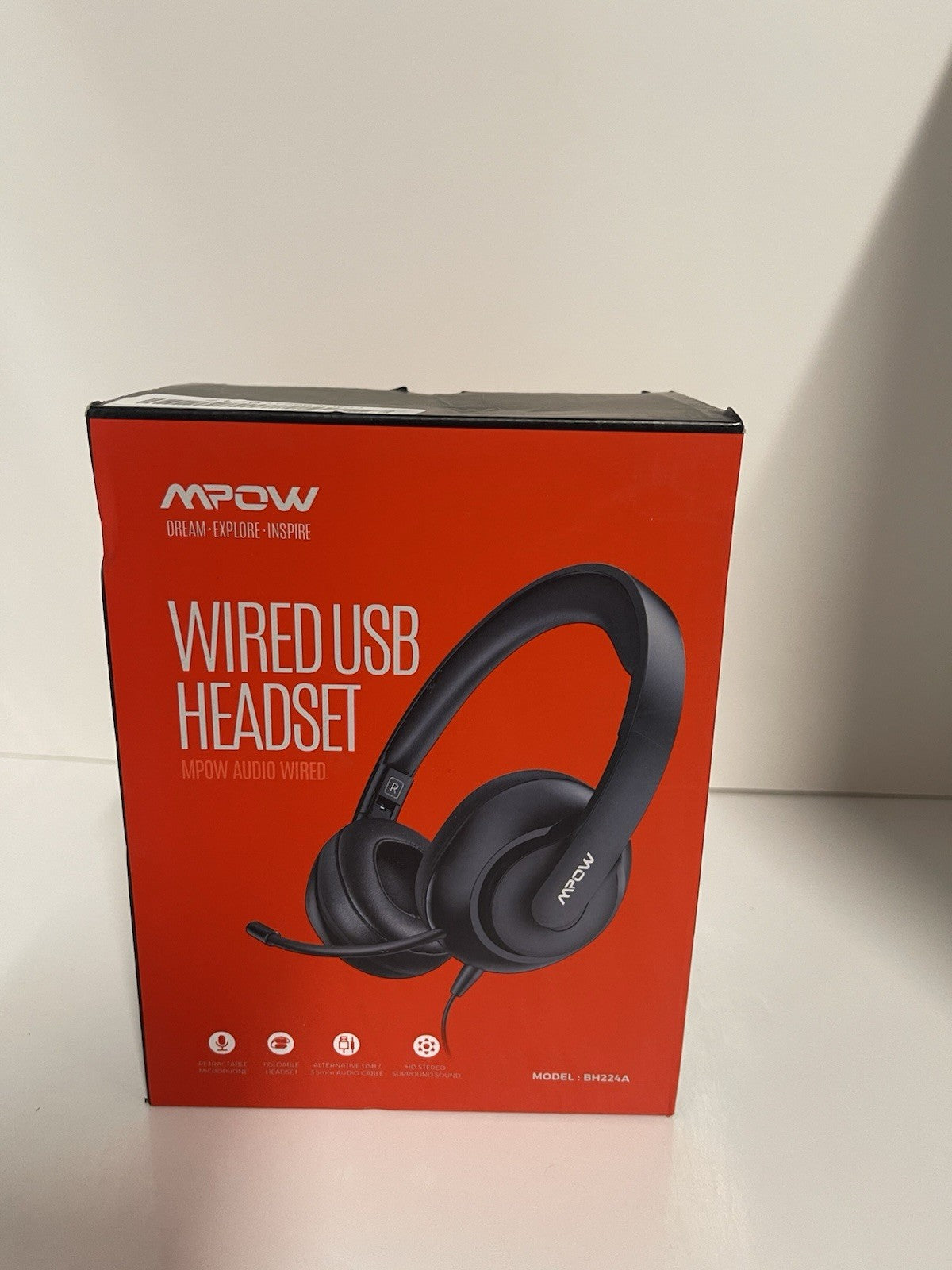 MPOW BH224A Foldable USB Computer Headphones over Ear