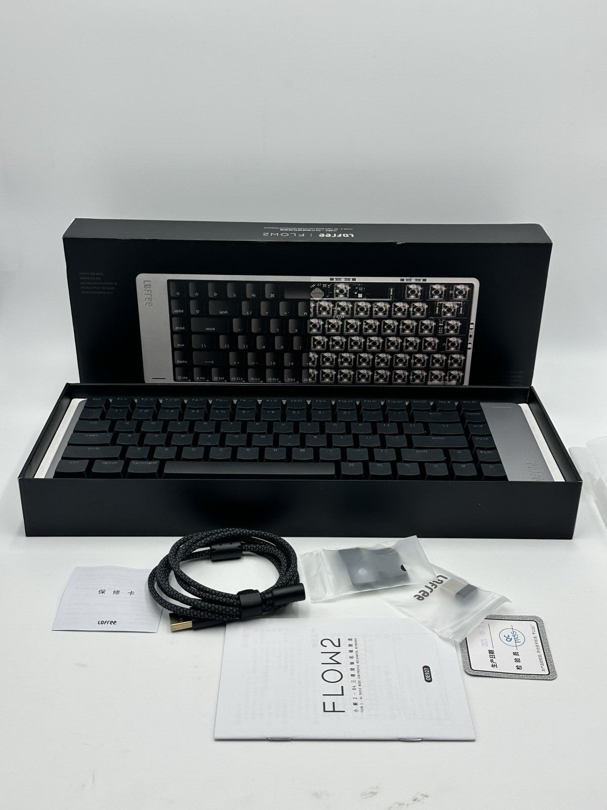 LOFREE Flow2 Low-Profile Mechanical Keyboard, Aluminum Alloy with Pulse Tactile