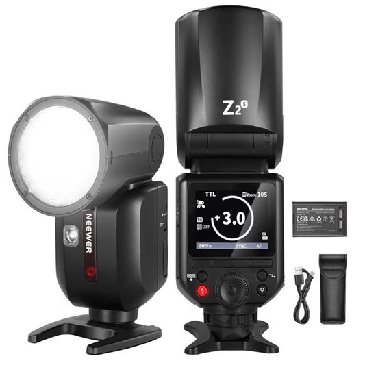 NEEWER Z2-S 2.4G TTL Round Head Flash Speedlite for Sony New Open Box