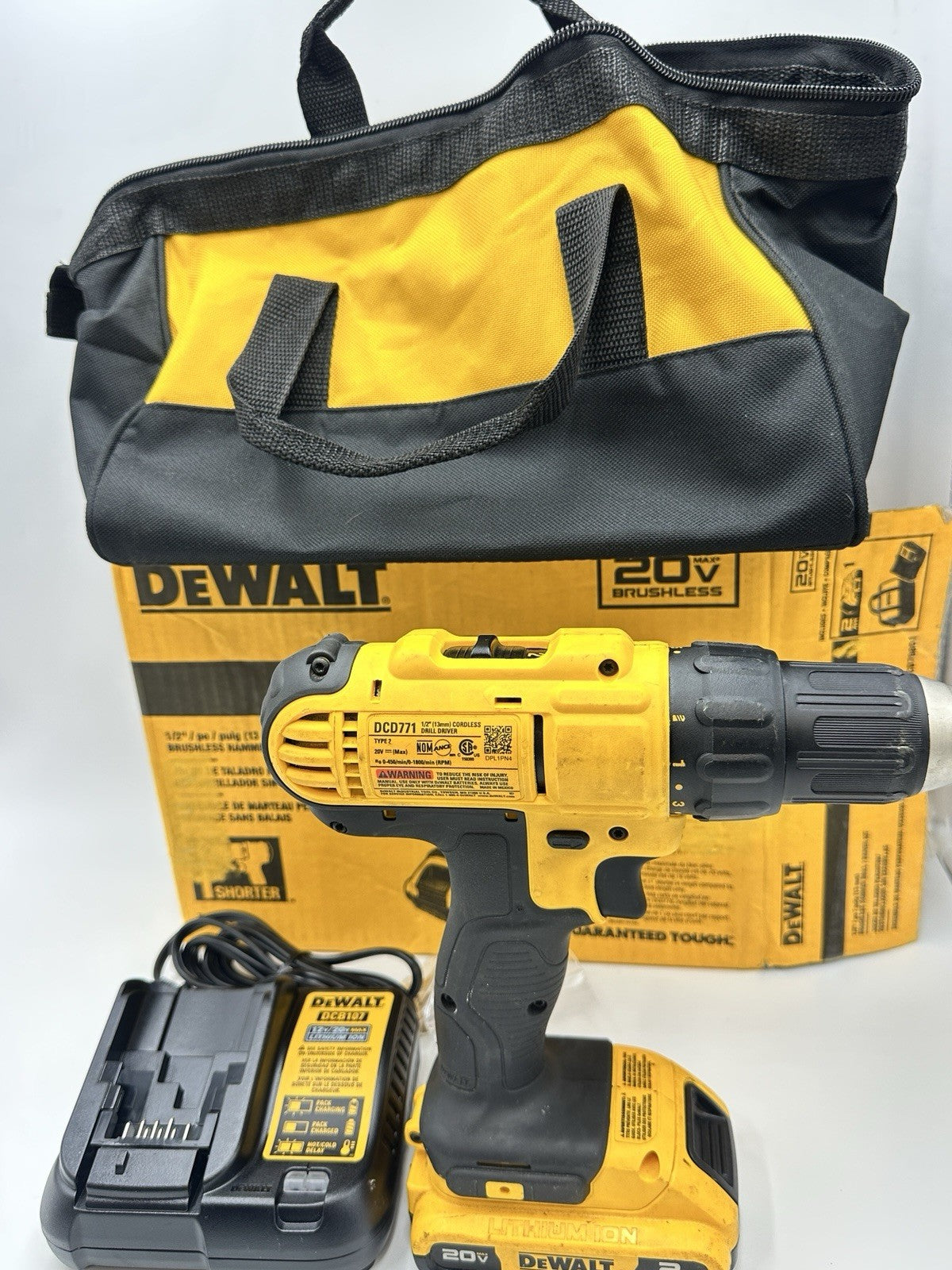 (I-37730) Dewalt DCD771 Drill Used Tested